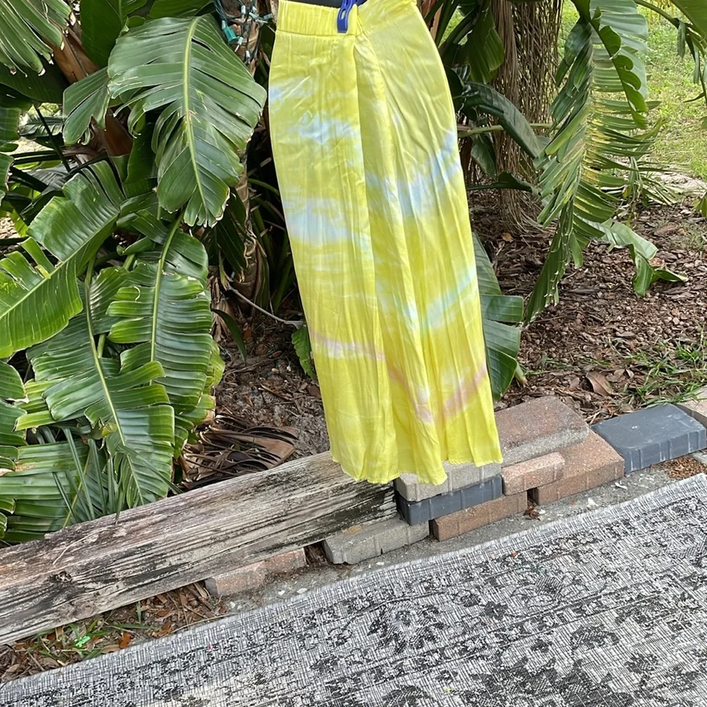 Young fabulous and broke, pastel tie-dye maxi skirt